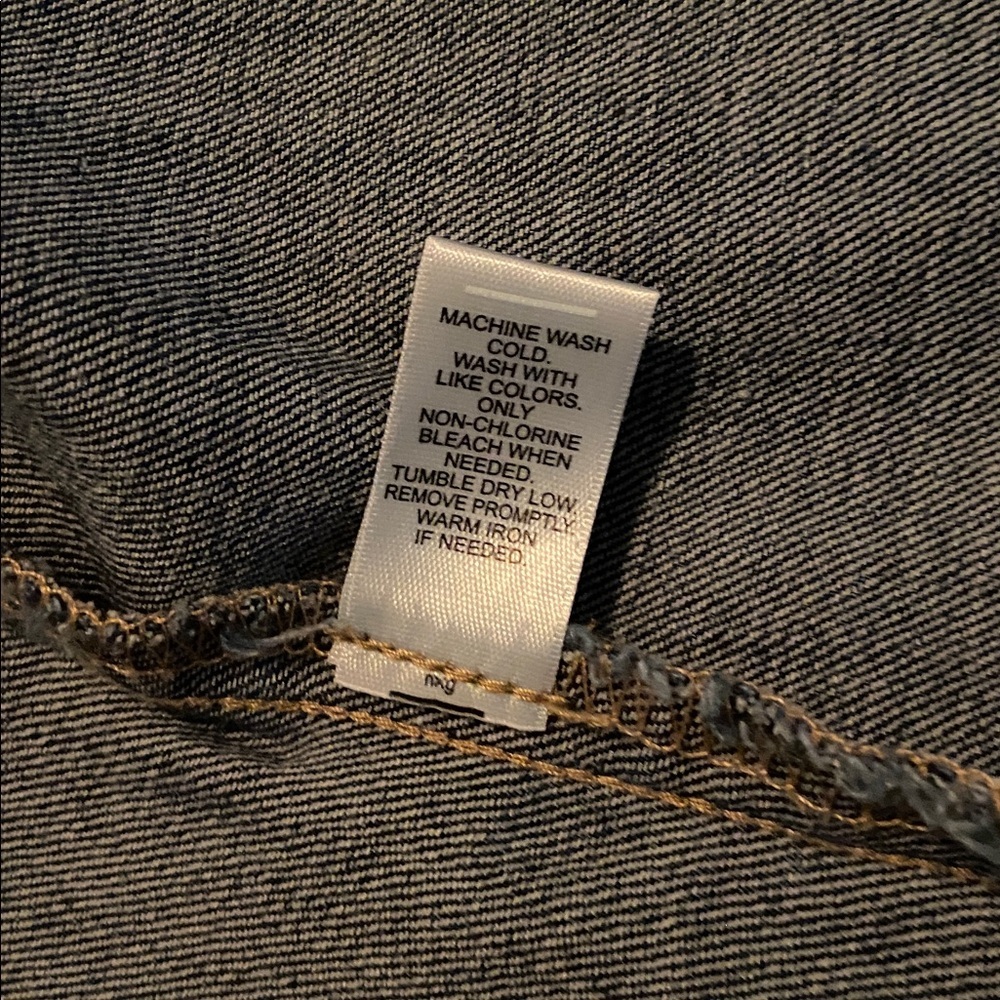 J/M Sportswear by Cato Dark Wash Open Front Denim Jacket Blazer M New - Picture 5 of 11